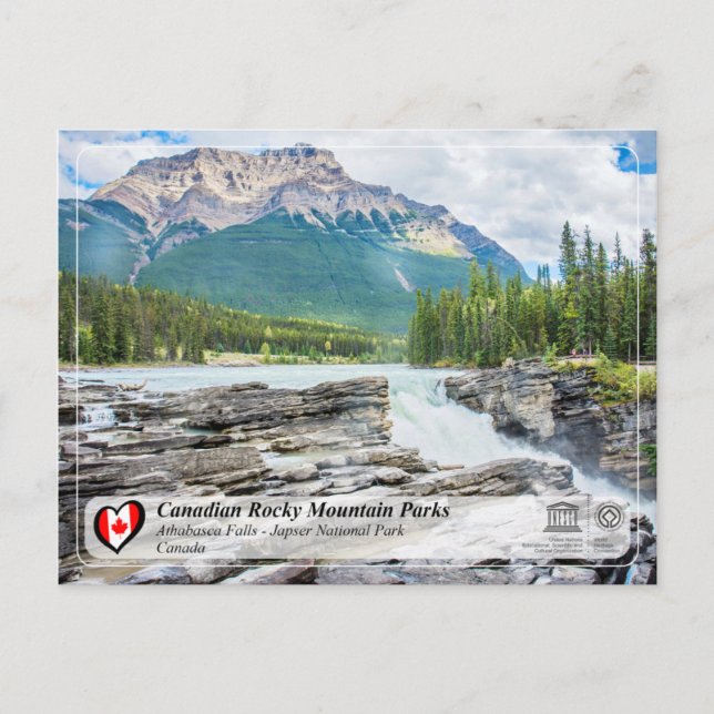 UNESCO WHS - Jasper National Park Postcard (Front)