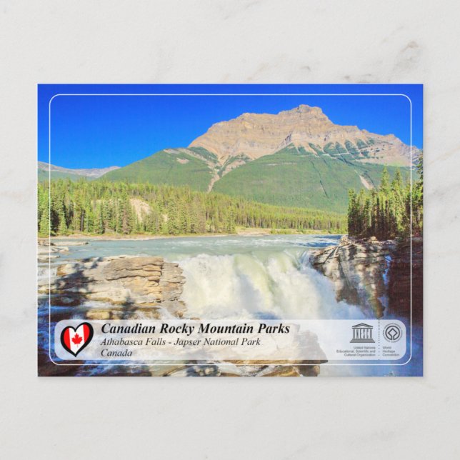 UNESCO WHS - Jasper National Park Postcard (Front)