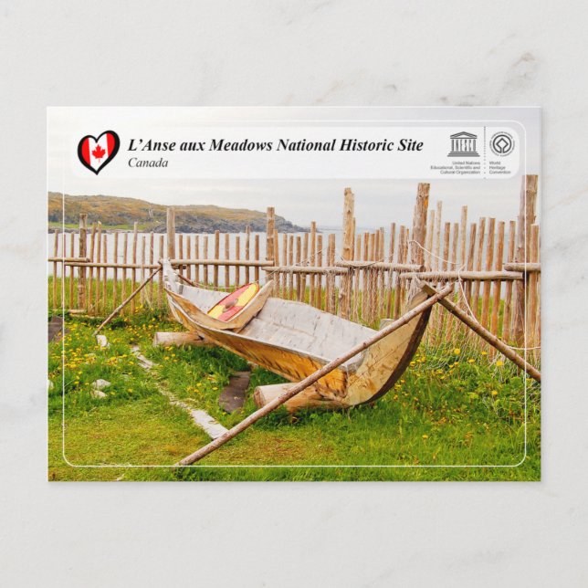 UNESCO WHS - L’Anse aux Meadows Postcard (Front)