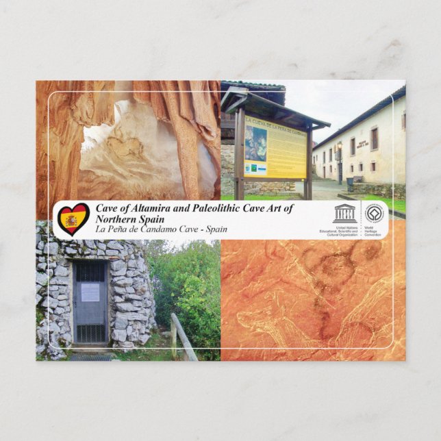 UNESCO WHS - La Peña de Candamo Cave Postcard (Front)