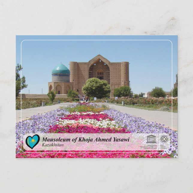 UNESCO WHS - Mausoleum of Khoja Ahmed Yasawi Postcard (Front)