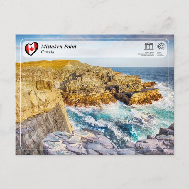 UNESCO WHS - Mistaken Point Postcard (Front)