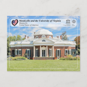 UNESCO WHS - Monticello Postcard