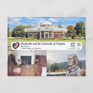UNESCO WHS - Monticello Postcard