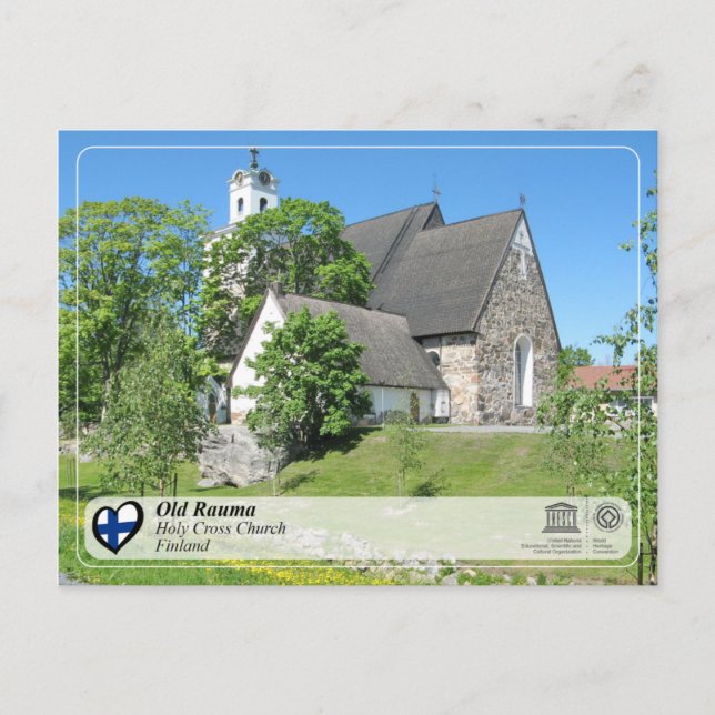 UNESCO WHS - Old Rauma - Holy Cross Church Postcard (Front)