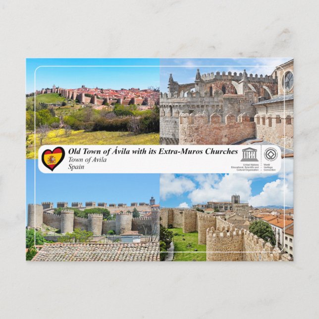 UNESCO WHS - Old Town of Ávila and its walls Postcard (Front)