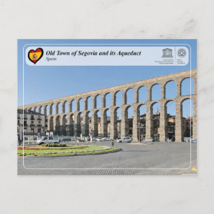 UNESCO WHS - Old Town of Segovia and its Aqueduct Postcard