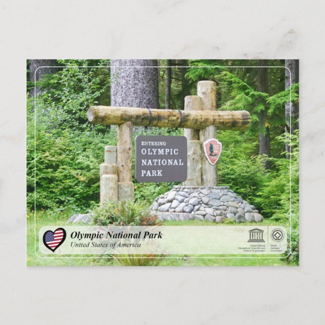 UNESCO WHS - Olympic National Park Postcard (Front)