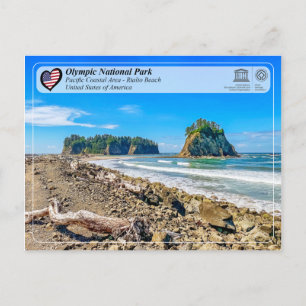 UNESCO WHS - Olympic National Park - Rialto Beach Postcard