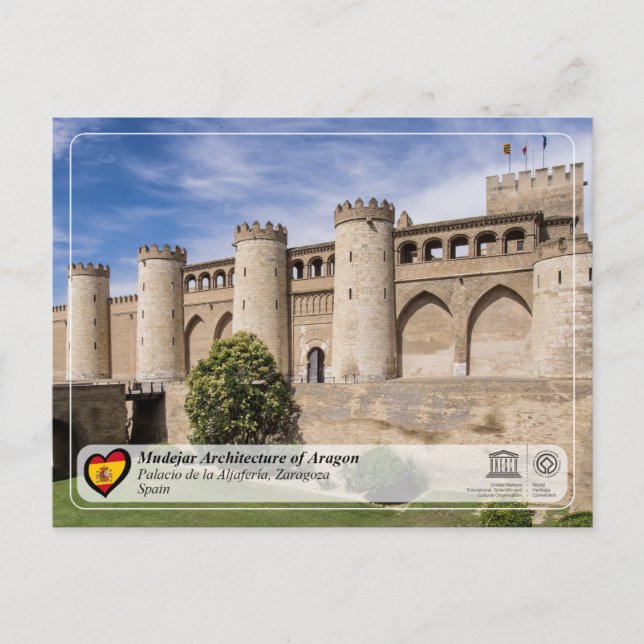 UNESCO WHS - Palacio de la Aljafería  Postcard (Front)