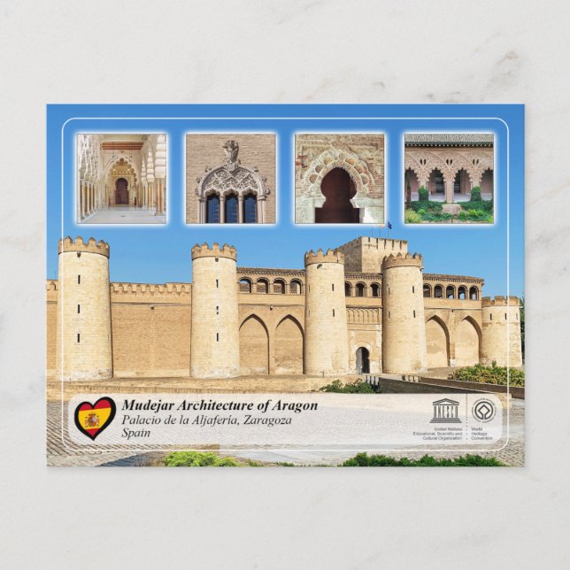 UNESCO WHS - Palacio de la Aljafería  Postcard (Front)