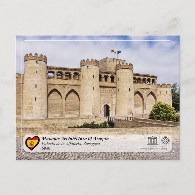 UNESCO WHS - Palacio de la Aljafería  Postcard (Front)