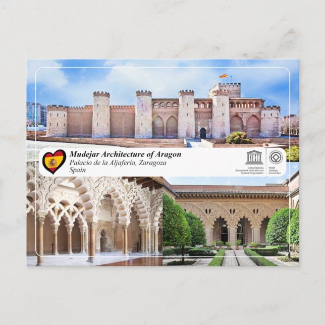 UNESCO WHS - Palacio de la Aljafería  Postcard (Front)