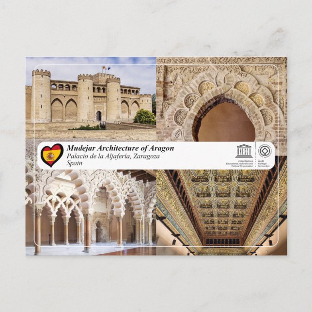UNESCO WHS - Palacio de la Aljafería  Postcard (Front)
