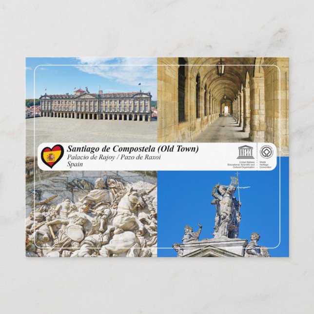 UNESCO WHS - Palacio de Rajoy / Pazo de Raxoi Postcard (Front)