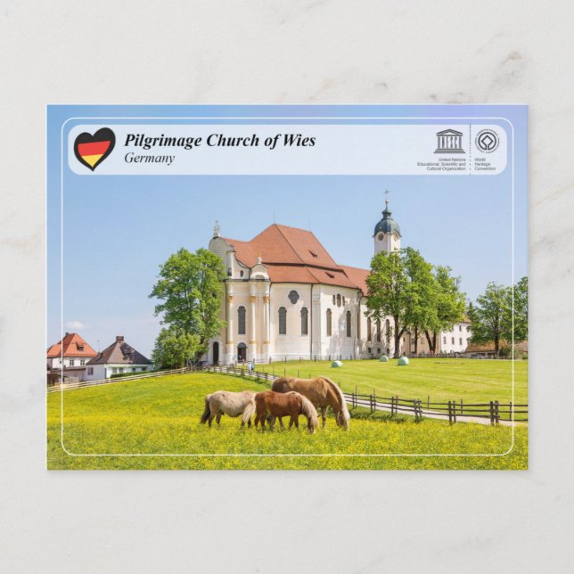 UNESCO WHS - Pilgrimage Church of Wies Postcard (Front)
