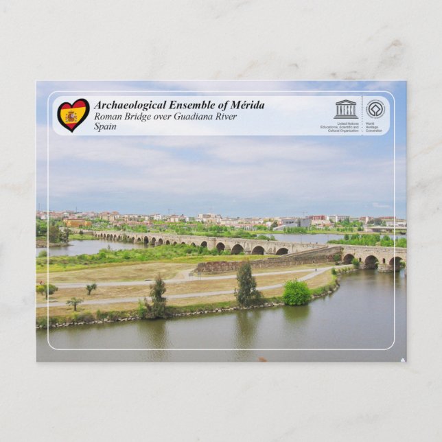 UNESCO WHS - Puente romano de Mérida Postcard (Front)