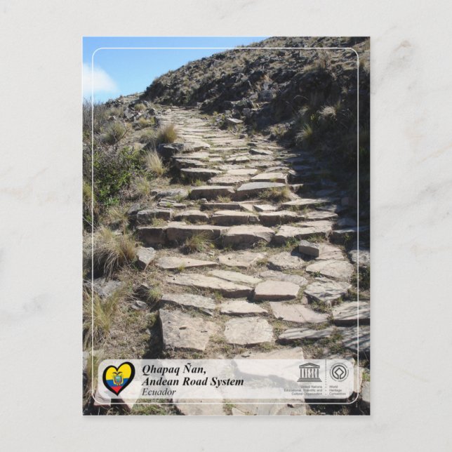 UNESCO WHS - Qhapaq Ñan, Andean Road System Postcard (Front)