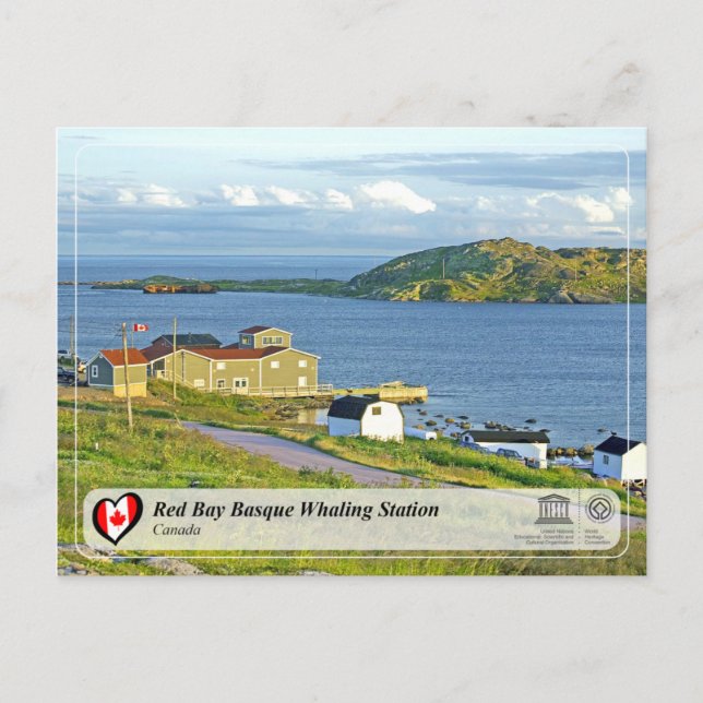 UNESCO WHS - Red Bay Basque Whaling Station Postcard (Front)