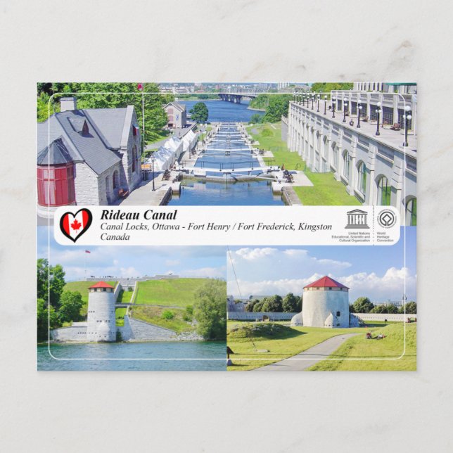 UNESCO WHS - Rideau Canal Postcard (Front)