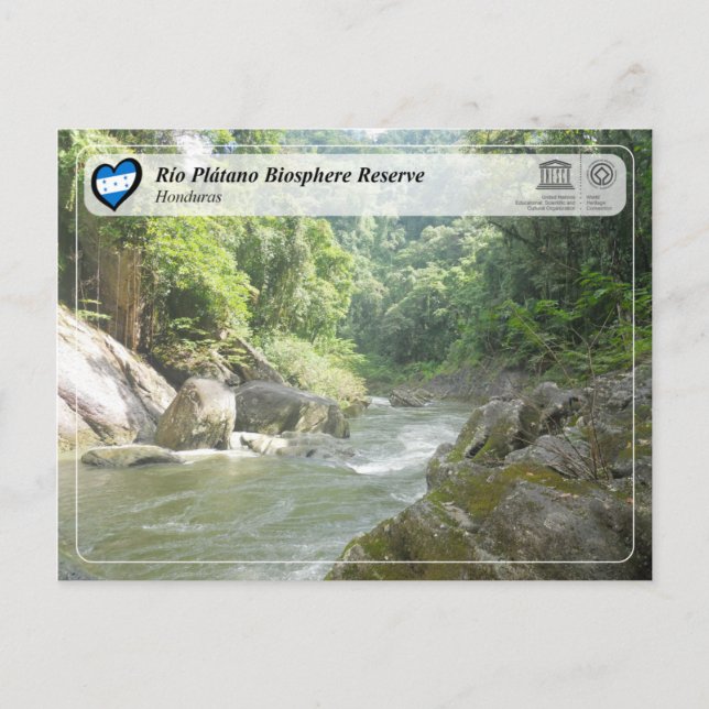 UNESCO WHS - Río Plátano Biosphere Reserve Postcard (Front)