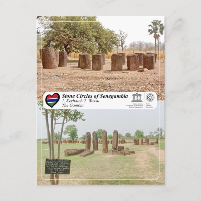 UNESCO WHS - Stone Circles of Senegambia Postcard (Front)