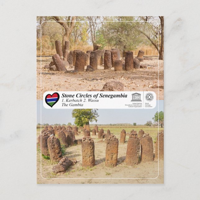 UNESCO WHS - Stone Circles of Senegambia Postcard (Front)