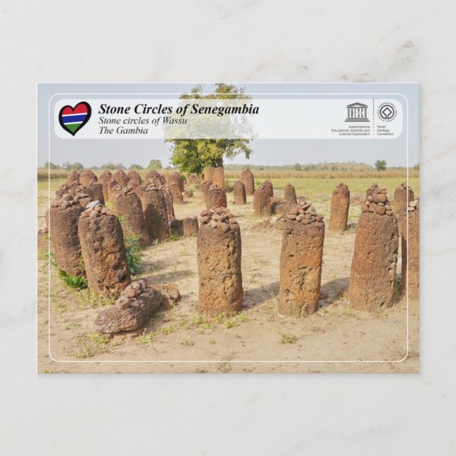 UNESCO WHS - Stone Circles of Senegambia - Wassu Postcard (Front)