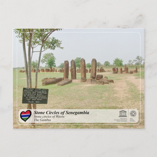 UNESCO WHS - Stone Circles of Senegambia - Wassu Postcard (Front)