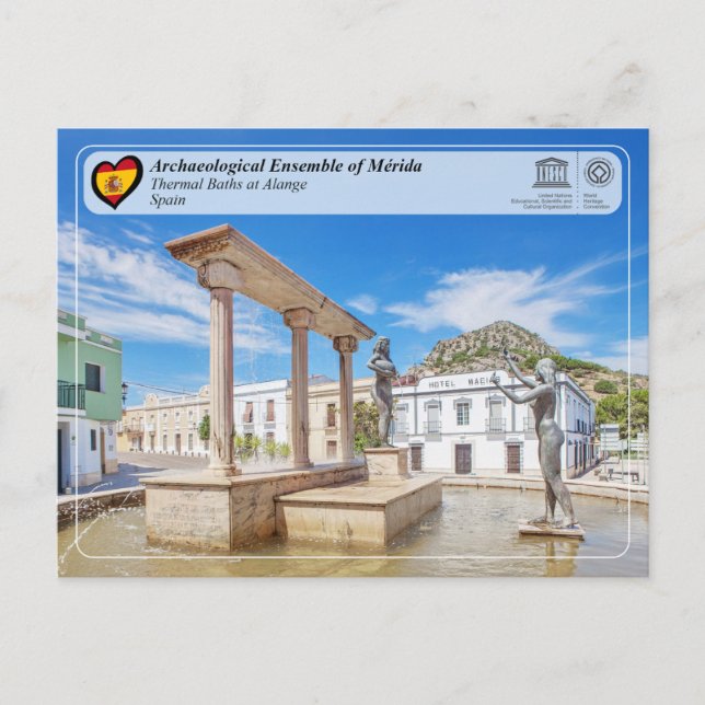 UNESCO WHS - Thermal Baths at Alange Postcard (Front)