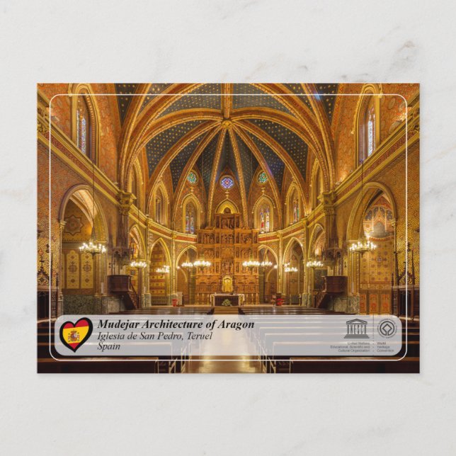 UNESCO WHS - Torre e iglesia de San Pedro Postcard (Front)