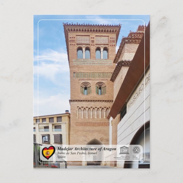 UNESCO WHS - Torre e iglesia de San Pedro Postcard (Front)
