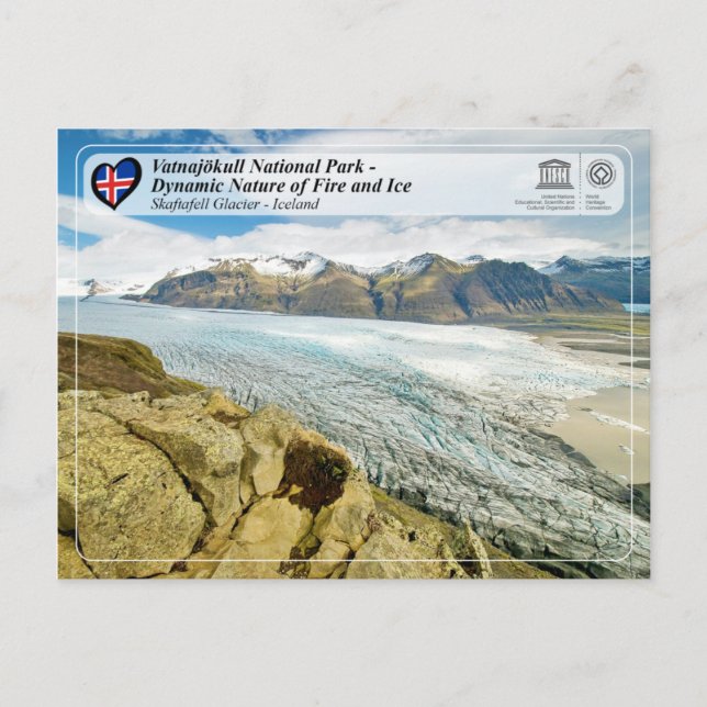 UNESCO WHS - Vatnajökull National Park Postcard (Front)
