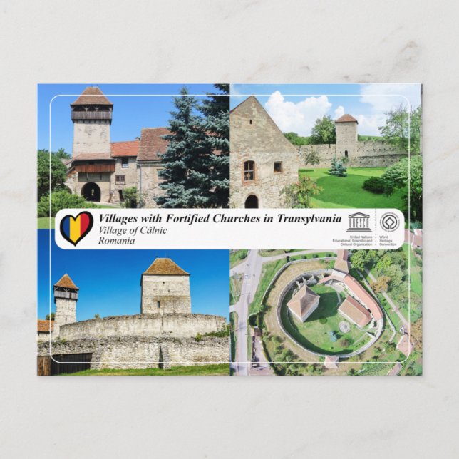 UNESCO WHS - Village of Câlnic Postcard (Front)
