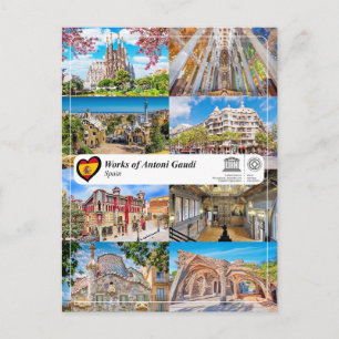 UNESCO WHS - Works of Antoni Gaudi Postcard