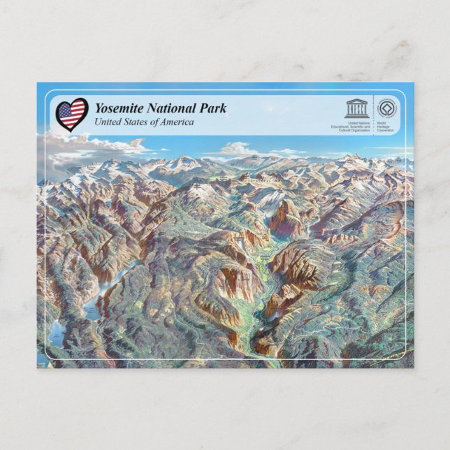 UNESCO WHS - Yosemite National Park - Postcard (Front)