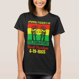Uneteenth Celebrating 1865 Black Freedom African F T-Shirt