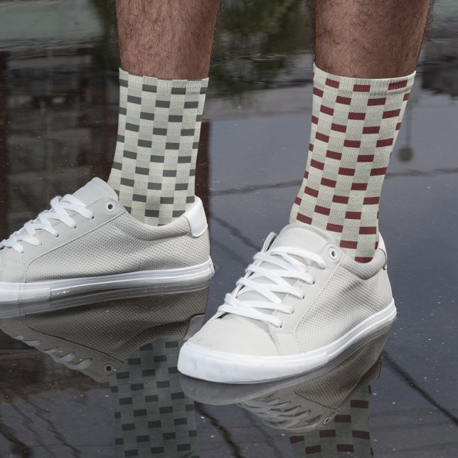 Uneven Pattern of Softcream with Raisin or Dates Socks (Creator Uploaded)
