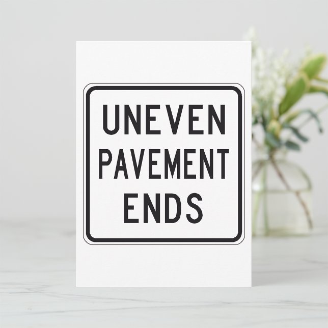 Uneven Pavement Ends Invitations (Creator Uploaded)