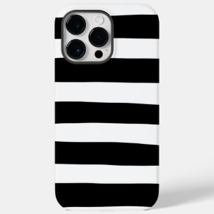 Uneven Stripes - Black and White  Case-Mate iPhone 14 Pro Max Case