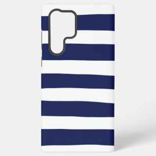 Uneven Stripes - Blue and White Samsung Galaxy Case