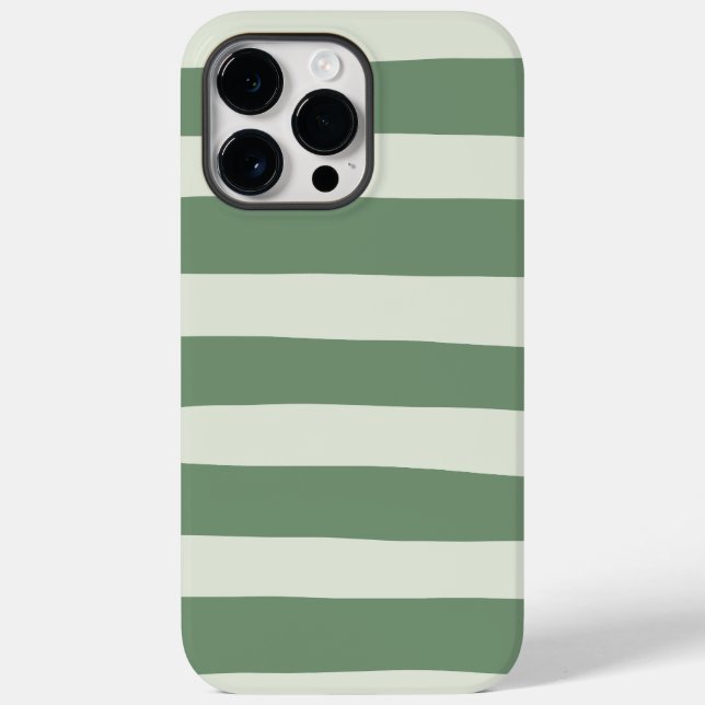 Uneven Stripes - Green Case-Mate iPhone Case (Back)