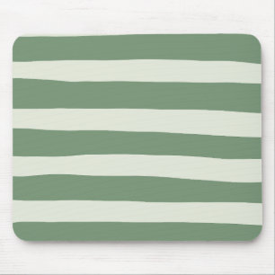 Uneven Stripes - Green Mouse Mat