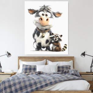 Unexpected Besties” Animal Friends Wall Art