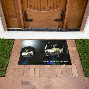 Unexpected Visitors UFO Doormat