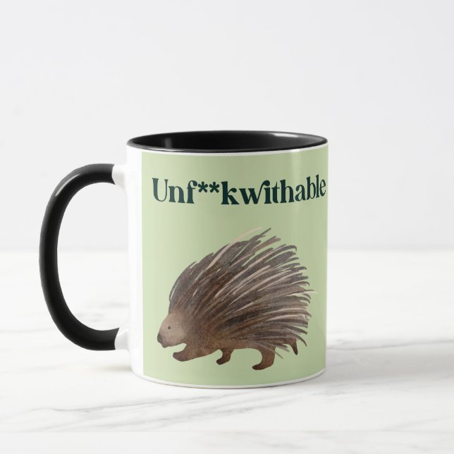 Unf**kwithable Porcupine Mug (Left)