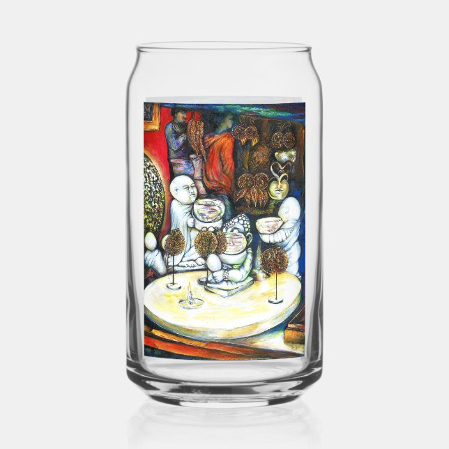 Unfazed by Challenge Can Glass (Front)