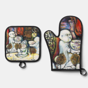 Unfazed by Challenge Oven Mitt & Pot Holder Set