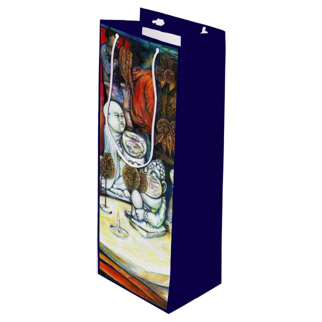 Unfazed by Challenge Wine Gift Bag (Front Angled)