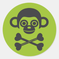 Unfinished Monkeys logo sticker